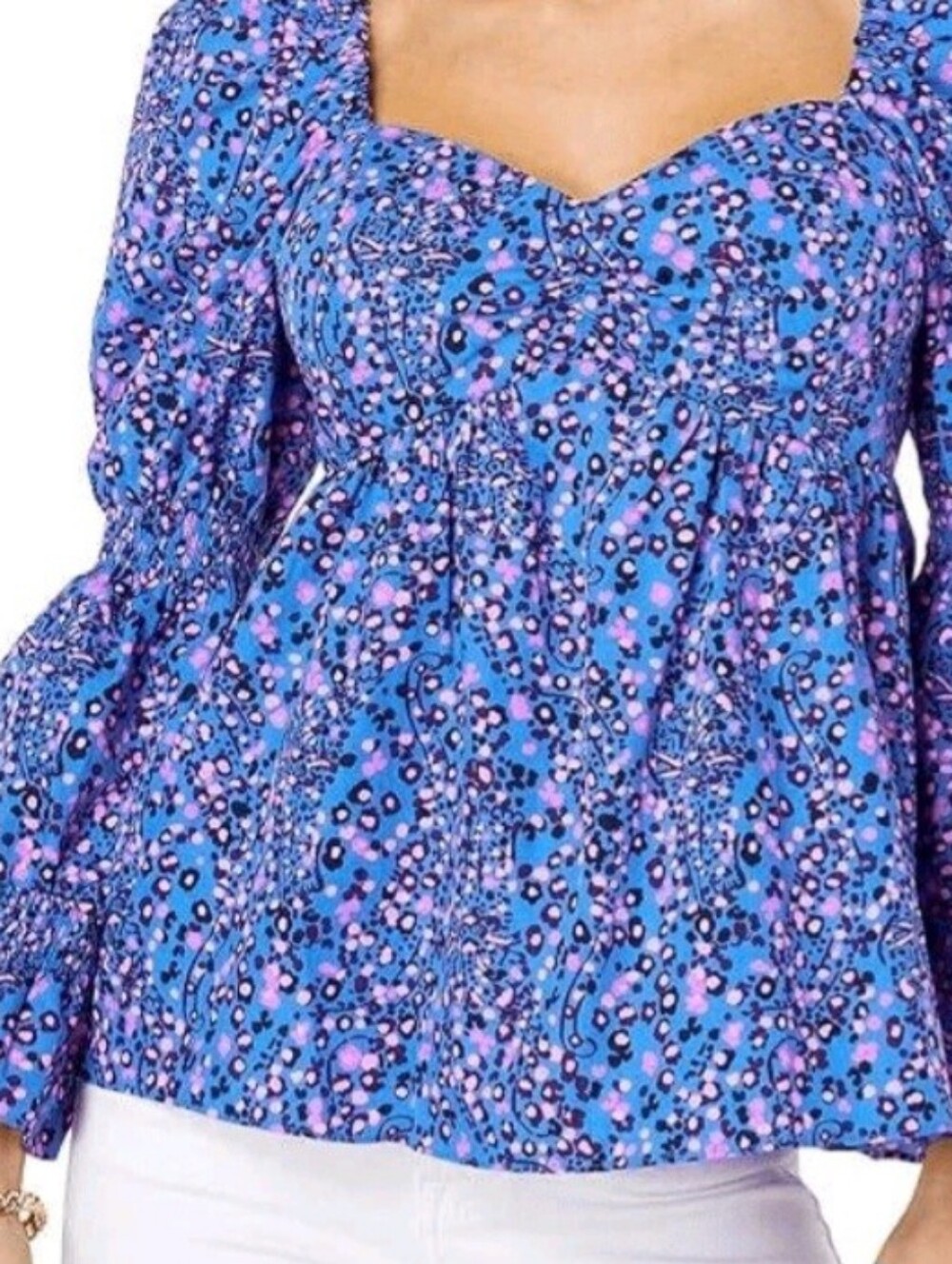 Lilly Pulitzer Preslee Long Sleeve Top S-6